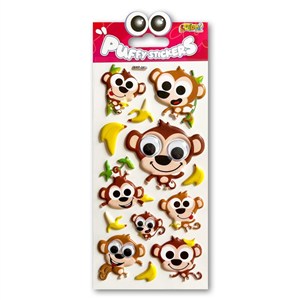 Obrazek Naklejki puffy Monkey Eyes