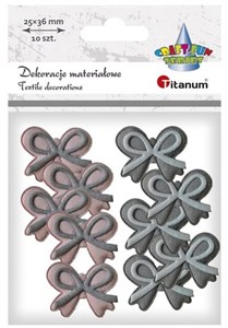 Picture of Ozdoba materiałowa kokardki 35x27mm mix 10szt