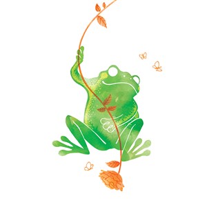 Obrazek Karnet Swarovski kwadrat Żaba