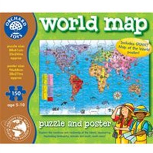 Obrazek Mapa świata Puzzle i plakat 150 elementów