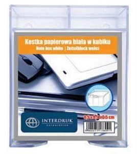 Picture of Kostka papierowa 85x85x35mm biała w kubiku