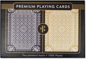 Picture of Karty do gry 2 talie Czarne Złote