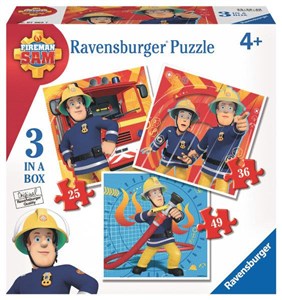 Picture of Puzzle Strażak Sam 3 w 1