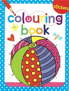 Obrazek Colouring book z naklejkami. Piłka