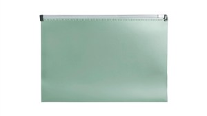 Obrazek Teczka A5 na suwak PP zieleń morandi