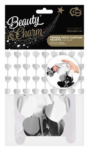 Picture of Kurtyna B&C serca matowa srebrna 100x200cm