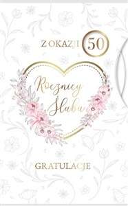 Picture of Karnet Rocznica Ślubu wymienne cyfry