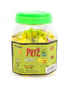Obrazek Gumka Shapes emotikonka (60szt)
