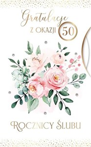 Picture of Karnet Rocznica Ślubu wymienne cyfry