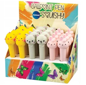 Obrazek Długopis kulkowy Squishi 0.7mm niebieski (24szt)