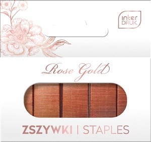 Obrazek Zszywki 24/6 1000szt Rose Gold