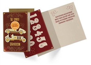 Obrazek Karnet B6 Urodziny (wymienne cyfry)