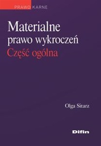Obrazek Materialne prawo wykroczeń Część ogólna