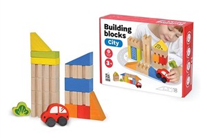 Picture of Klocki drewniane miasto 18 elementów