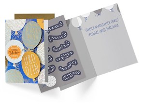 Obrazek Karnet B6 Urodziny (wymienne cyfry)