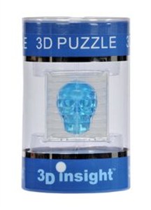 Obrazek Puzzle 3D Insight Czaszka Niebieska