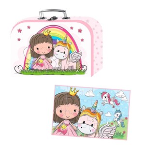 Obrazek Puzzle w walizce Lillie i Ellie 24el