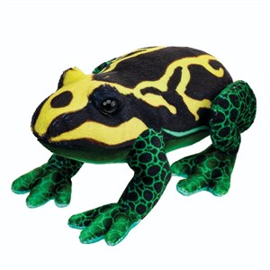 Obrazek Maskotka ZOO Żaba czarno żółta 13cm