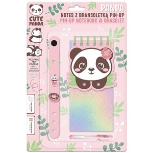 Obrazek Notes z bransoletką Pin-Up Panda