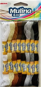 Picture of Mulina biały/beże/brązy/czarne 8m