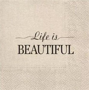 Picture of Serwetki Życie jest piękne 33cmx33cm 20szt