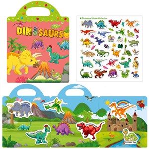 Obrazek Książeczka z naklejkami Dinozaury