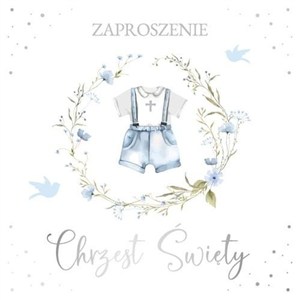 Picture of Zaproszenie Chrzest (10szt)