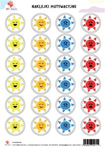 Obrazek Naklejki motywacyjne A4 dla dzieci słoneczka