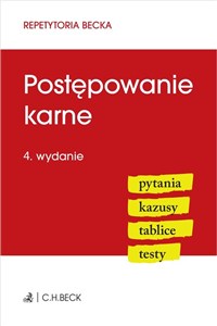 Picture of Postępowanie karne Pytania. Kazusy. Tablice. Testy