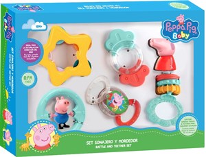 Picture of Zestaw grzechotek i gryzaków Peppa Pig 5 elementów