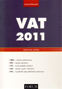 Obrazek VAT 2011 Najnowsze zmiany