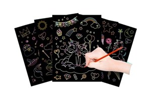 Picture of Wydrapywanka tęczowa 8x8cm 50 kartek