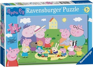 Obrazek Puzzle 2D 35 Świnka Peppa Piknik 8632