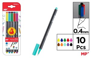 Obrazek Cienkopis 0.4mm 10 kolorów