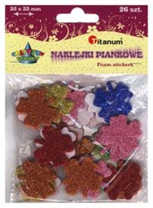 Picture of Naklejki piankowe brokatowe listki 26 sztuk
