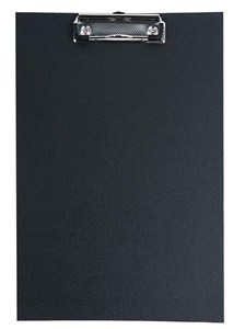 Obrazek Deska A4 PVC z klipsem czarna D.RECT