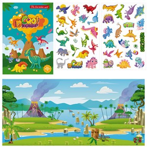 Obrazek Książeczka z naklejkami Dinozaury