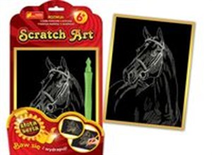 Obrazek Scratch Art Koń