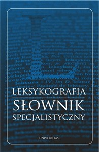 Picture of Leksykografia Słownik specjalistyczny