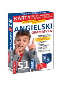 Obrazek Język angielski Gramatyka Karty edukacyjne Szkoła podsatwowa klasa 5-8