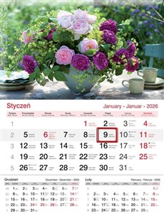 Picture of Kalendarz 2026 jednodzielny Bukiet