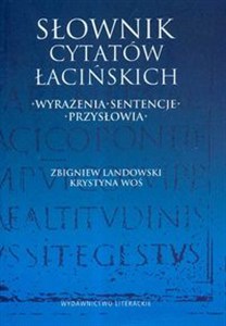 Obrazek Słownik cytatów łacińskich Wyrażenia sentencje przysłowia