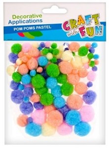 Picture of Ozdoba dekoracyjna pastelowe pompony