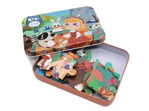 Picture of Puzzle 22 w metalowym pudełku