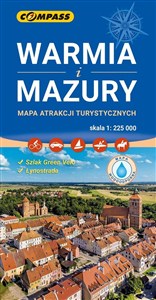 Obrazek Warmia i Mazury mapa atrakcji turystycznych mapa laminowana 1:225 000
