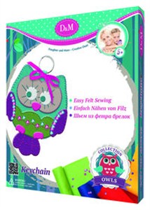 Picture of Uszyj filcowe etui z sową na klucze