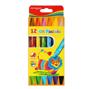 Picture of Pastele olejowe sześciokątne Keyroad 12 sztuk