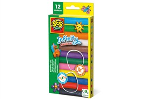 Obrazek Plastelina 12 kolorów 180g