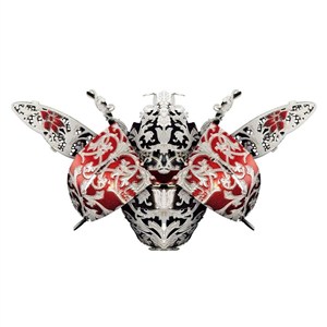 Obrazek Puzzle Metalowe Model 3D - Broszka Biedronka
