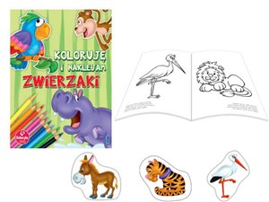 Obrazek Koloruję i naklejam zwierzaki 1